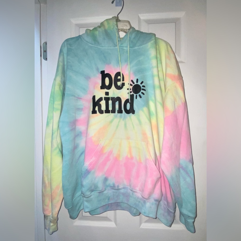 EUC Be Kind hoodie, size XL, tie dye